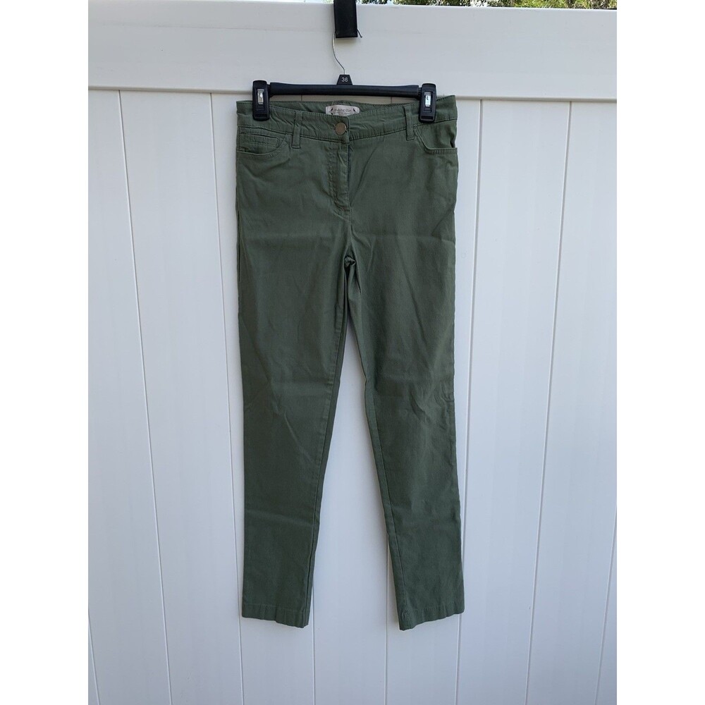 Nanette Lepore Womens Pants Size 6 Green Skinny Ankle